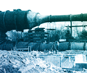 garfield thomas water tunnel under construction circa 1950